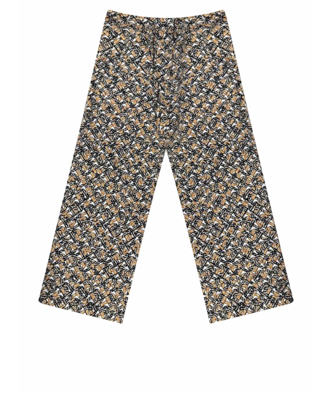 BURBERRY Мульти шелковые спортивные брюки и шорты, фото 1