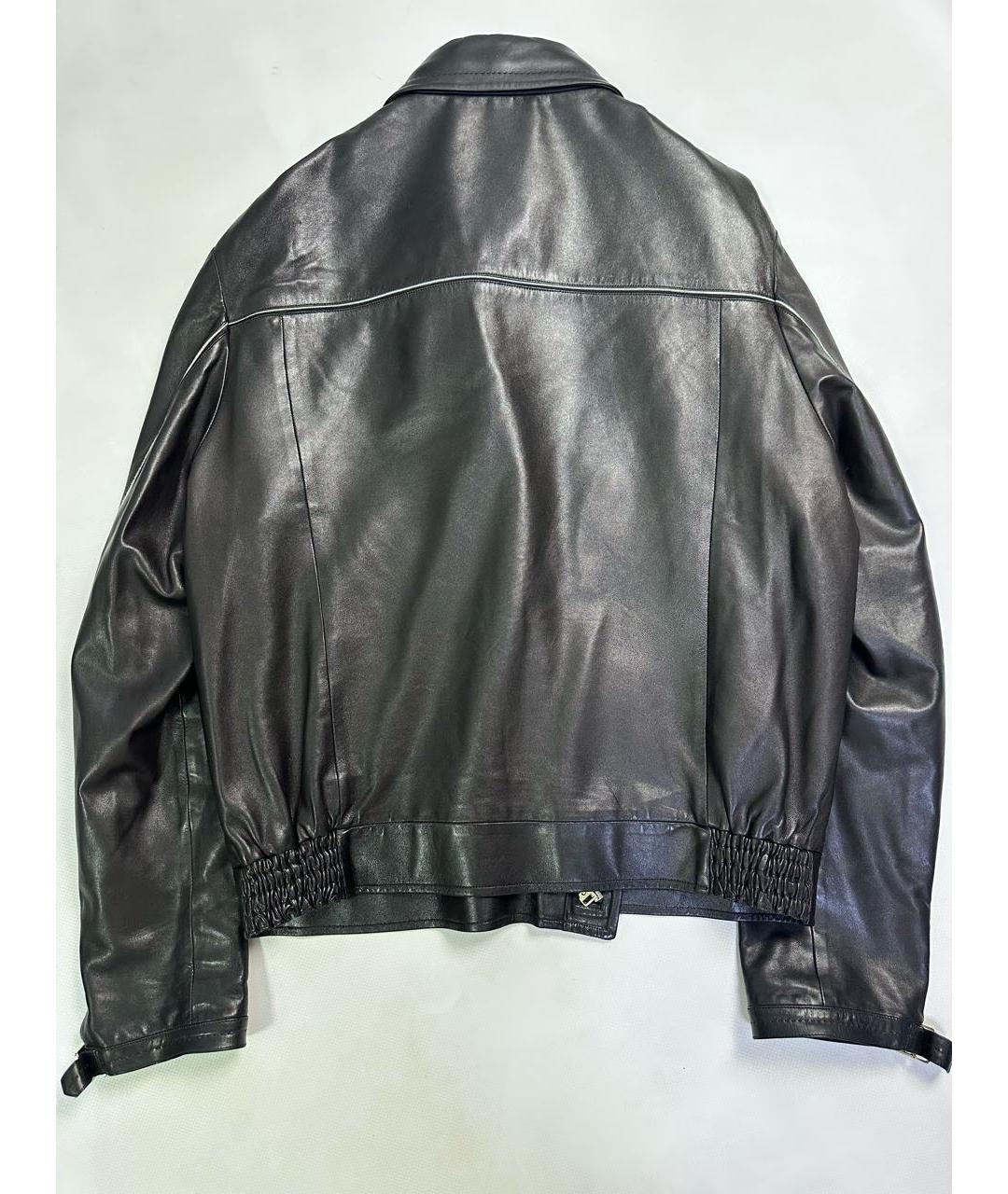 BRIONI Черная кожаная куртка, фото 3