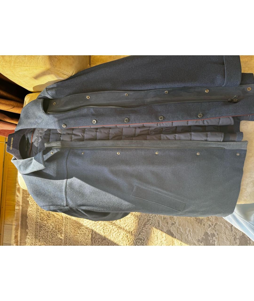 LORO PIANA Темно-синее кашемировое пальто, фото 3