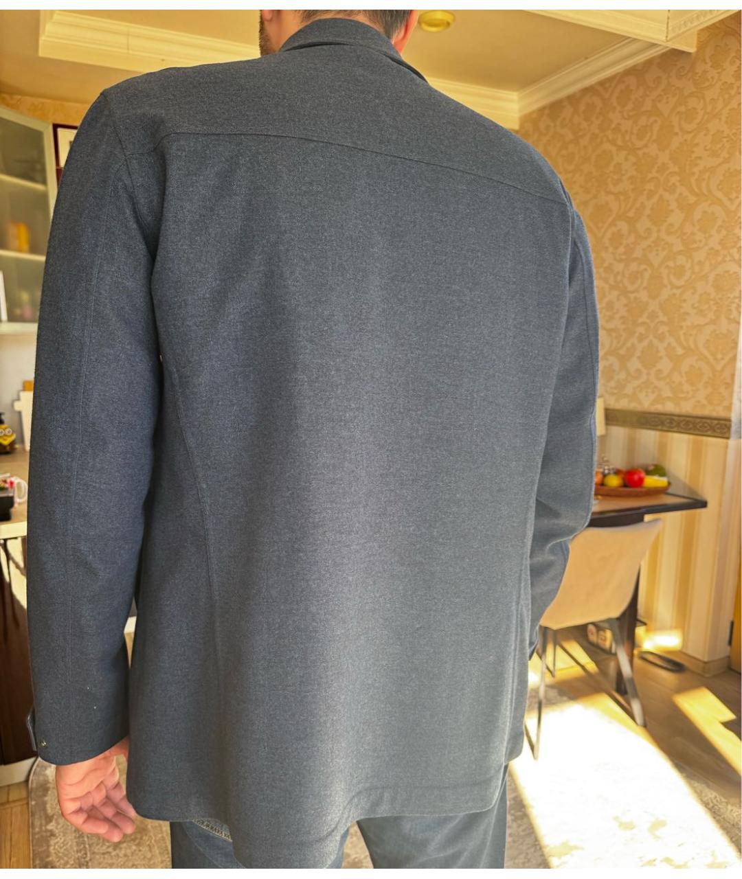 LORO PIANA Темно-синее кашемировое пальто, фото 2