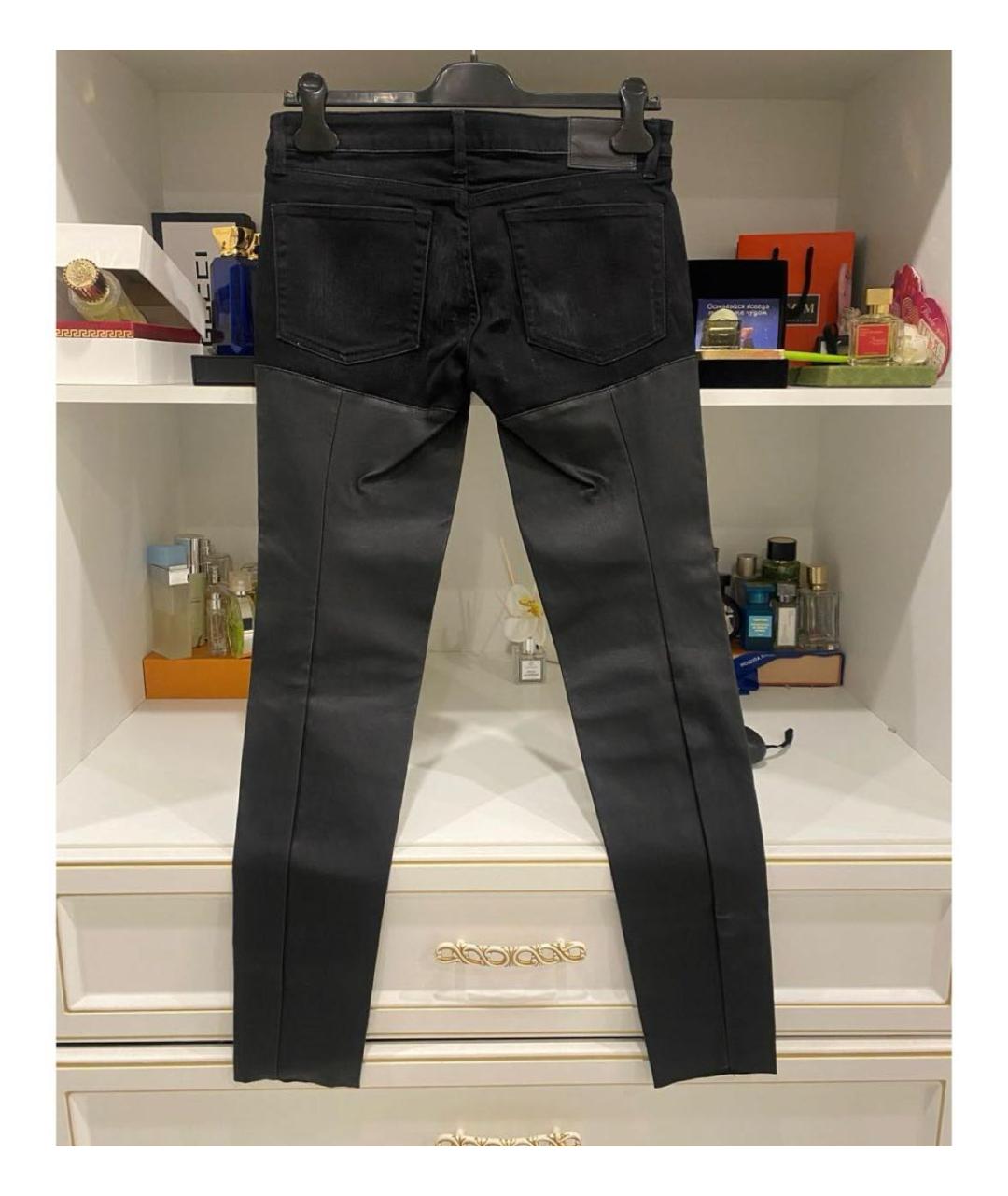 R13 Черные джинсы слим, фото 2