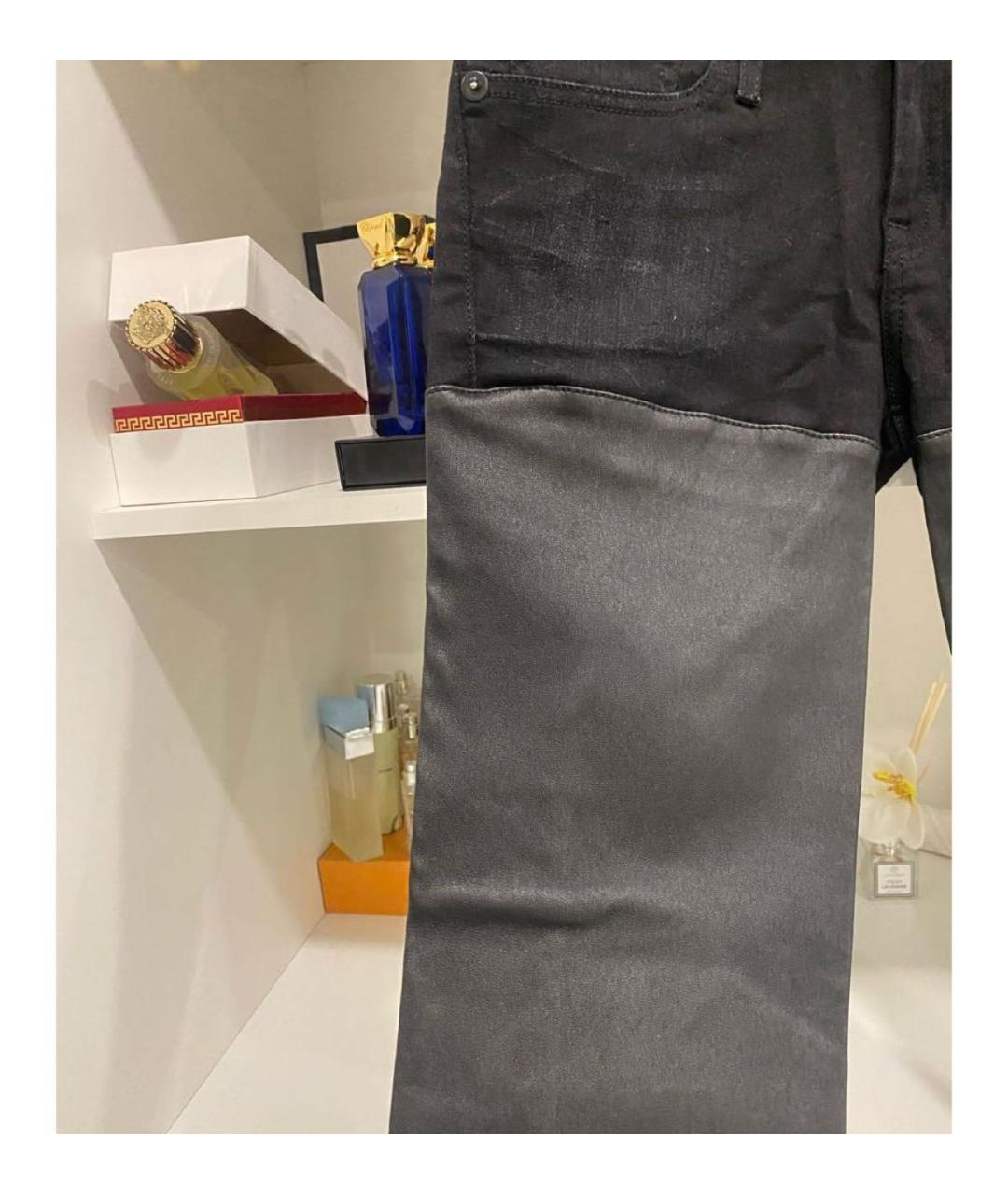 R13 Черные джинсы слим, фото 4