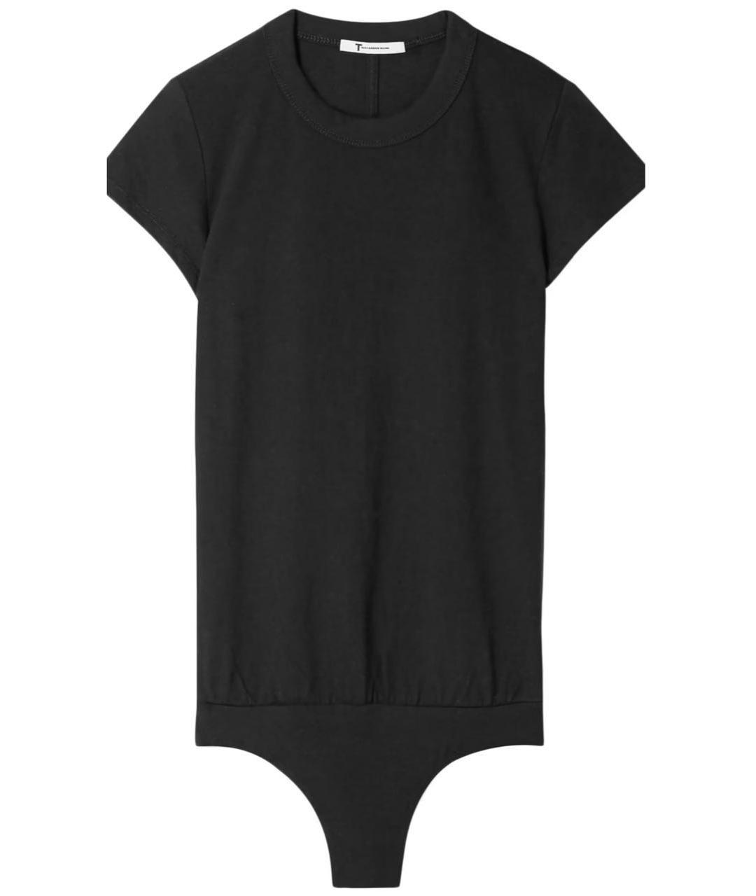 T BY ALEXANDER WANG Черная хлопковая футболка, фото 1