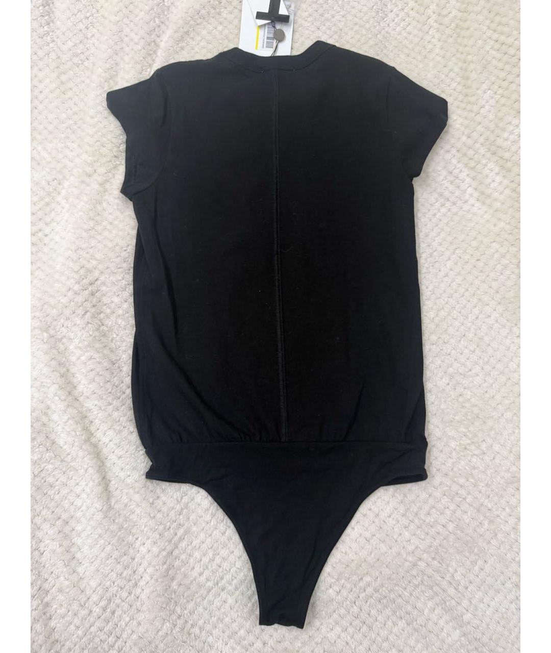 T BY ALEXANDER WANG Черная хлопковая футболка, фото 6