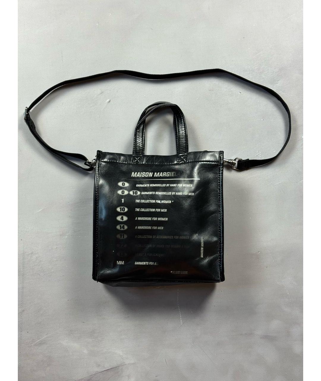 MM6 MAISON MARGIELA Черная сумка через плечо из искусственной кожи, фото 9