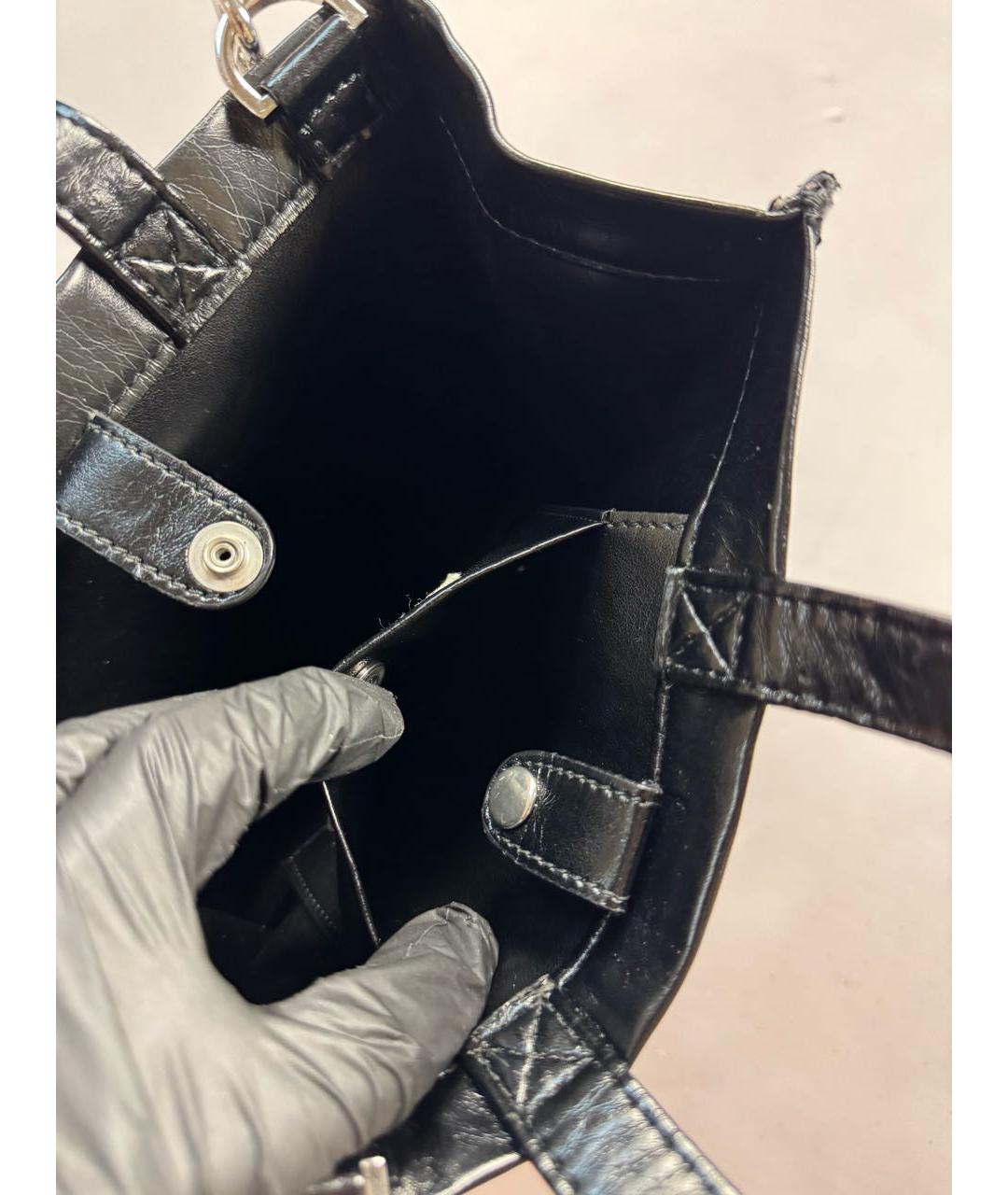 MM6 MAISON MARGIELA Черная сумка через плечо из искусственной кожи, фото 6
