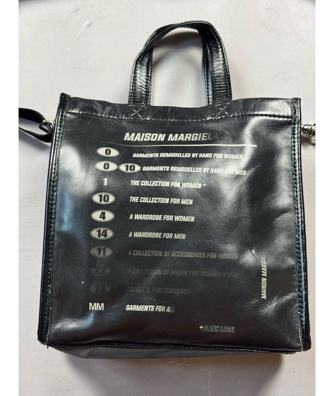 MM6 MAISON MARGIELA Черная сумка через плечо из искусственной кожи, фото 2