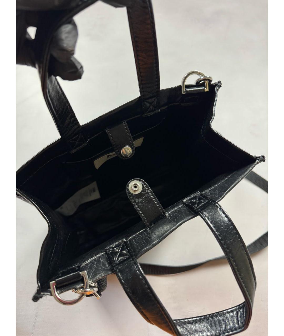 MM6 MAISON MARGIELA Черная сумка через плечо из искусственной кожи, фото 4