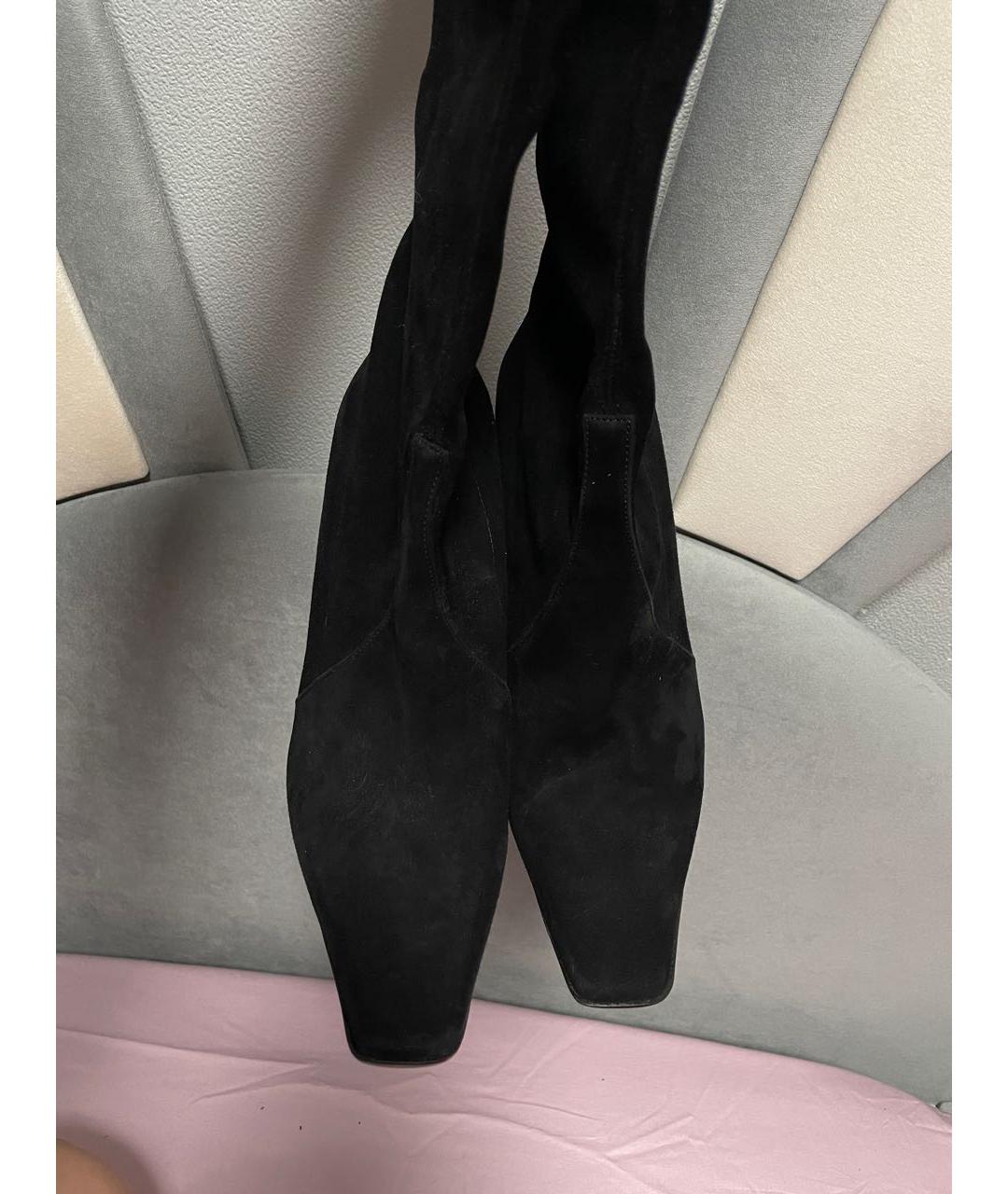 CASADEI Черные замшевые сапоги, фото 4
