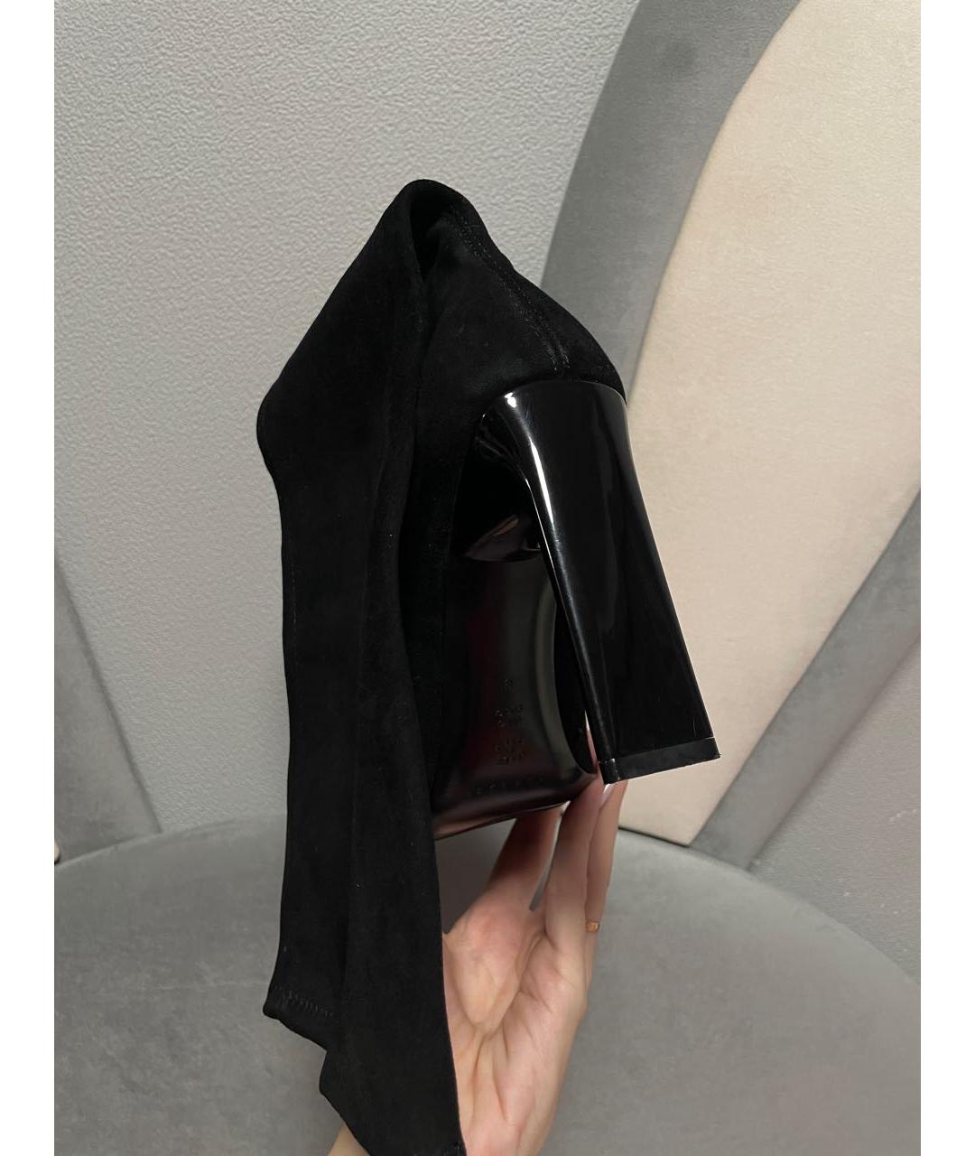 CASADEI Черные замшевые сапоги, фото 5