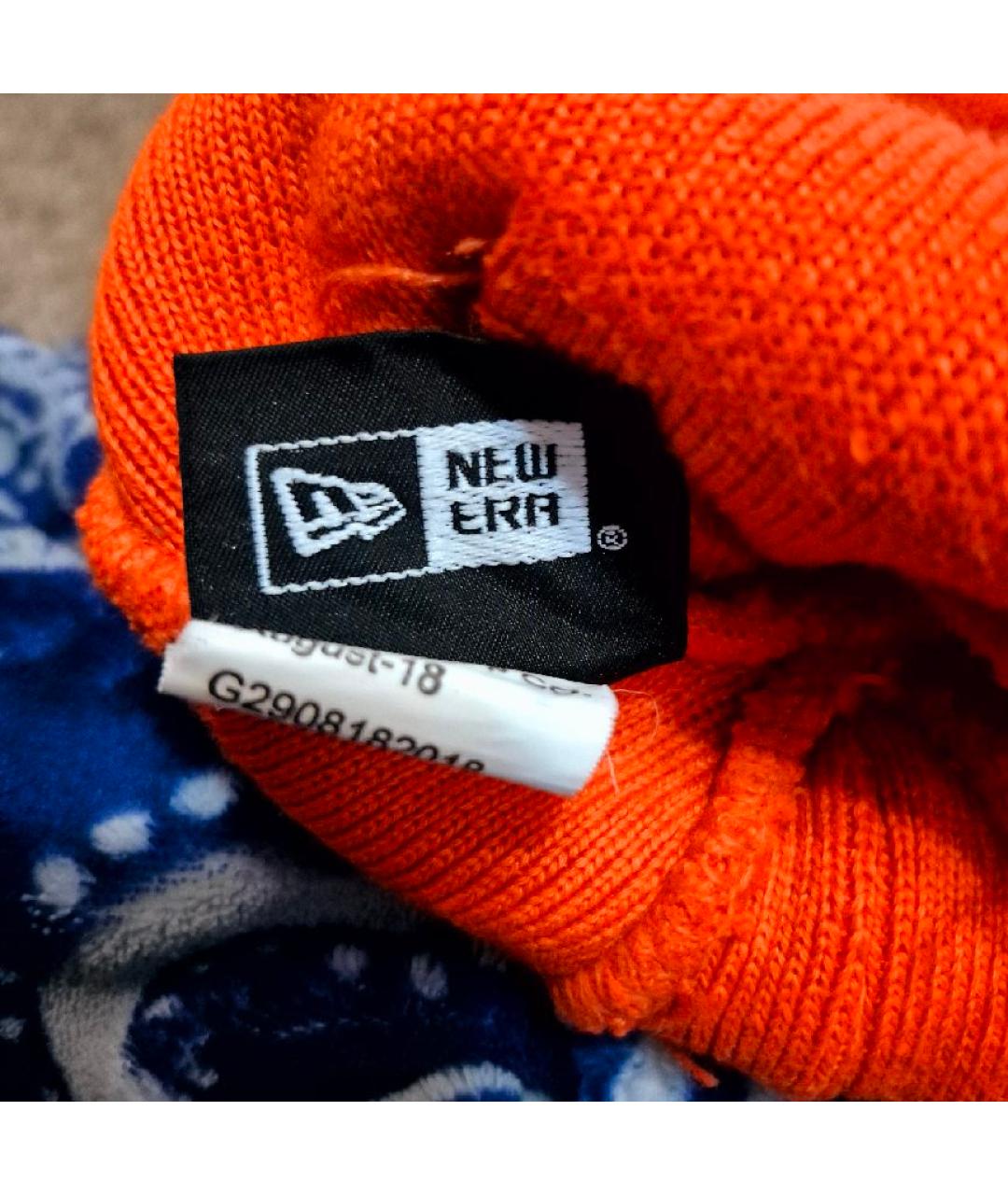SUPREME Оранжевая синтетическая шапка, фото 4