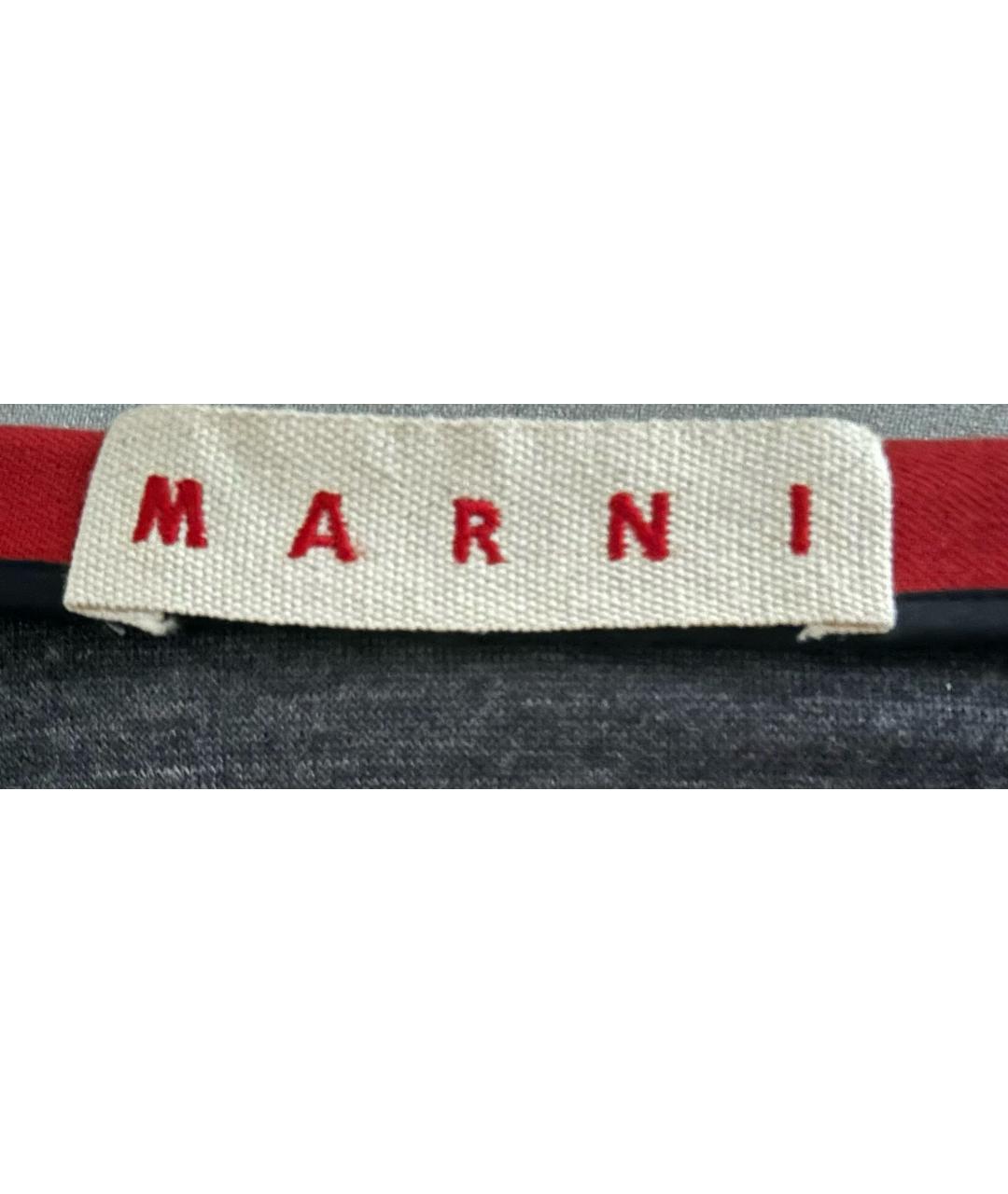 MARNI Красная шерстяная юбка миди, фото 6