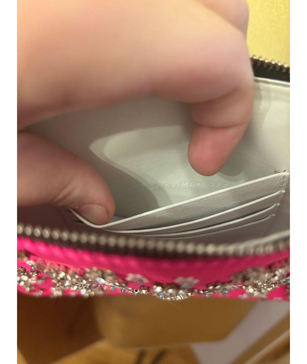 CHRISTIAN DIOR Розовая кожаная сумка через плечо, фото 4