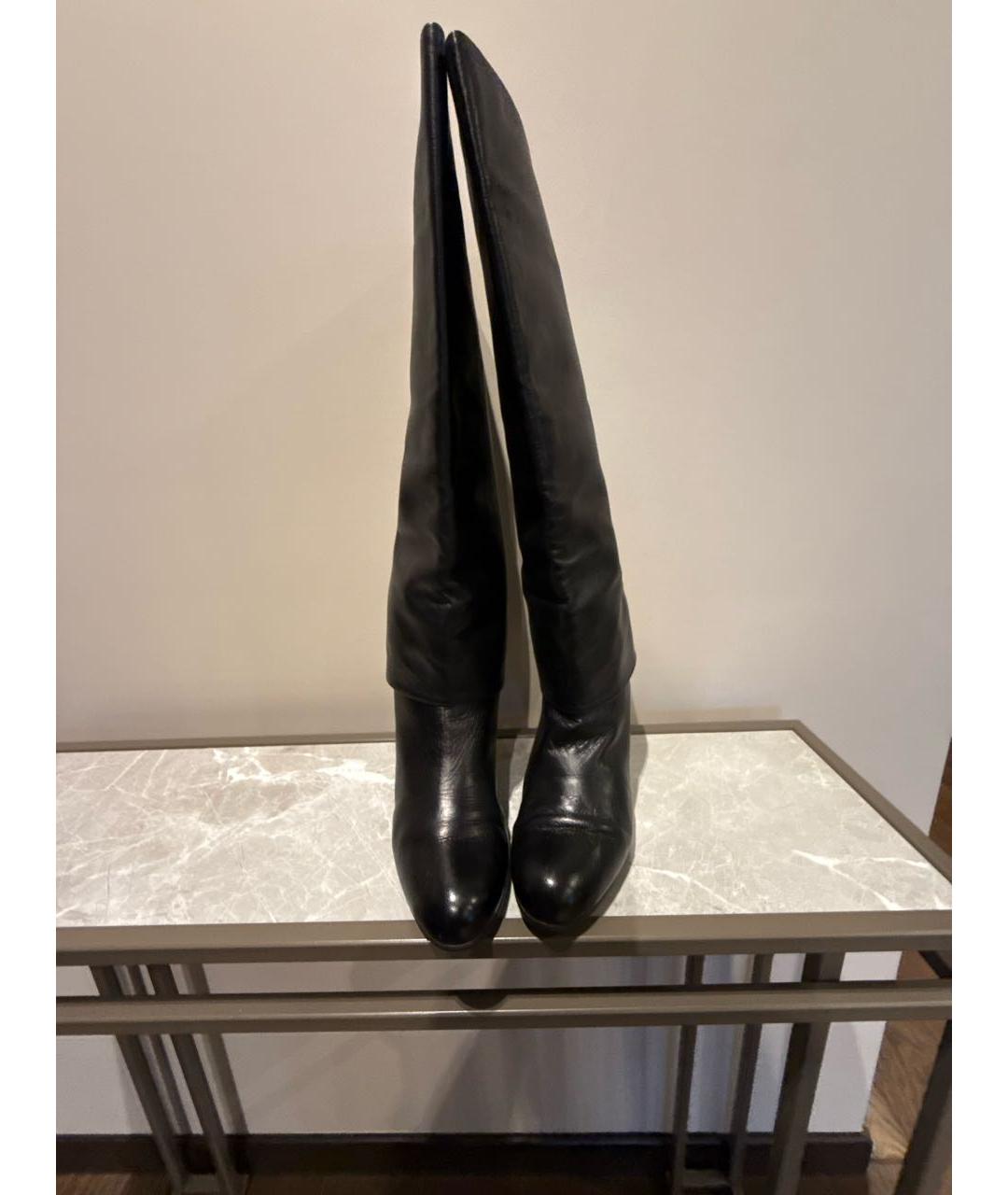 BALLY Черные кожаные сапоги, фото 2