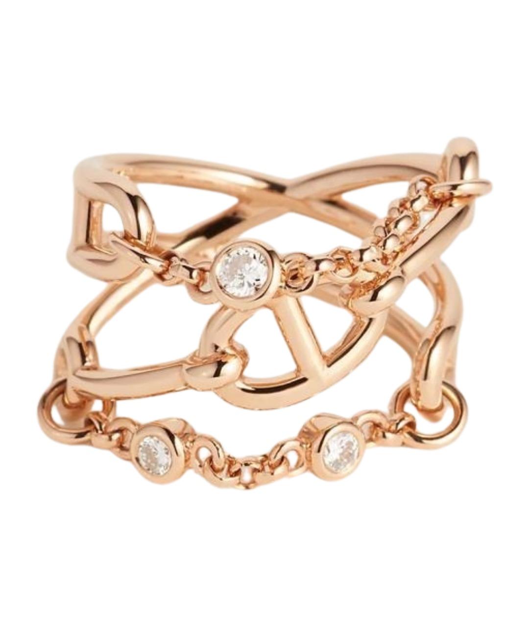 HERMES Золотое кольцо из розового золота, фото 1