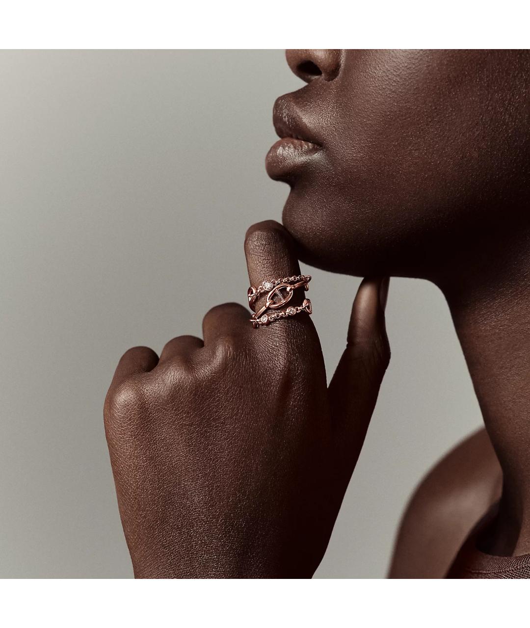 HERMES Золотое кольцо из розового золота, фото 2