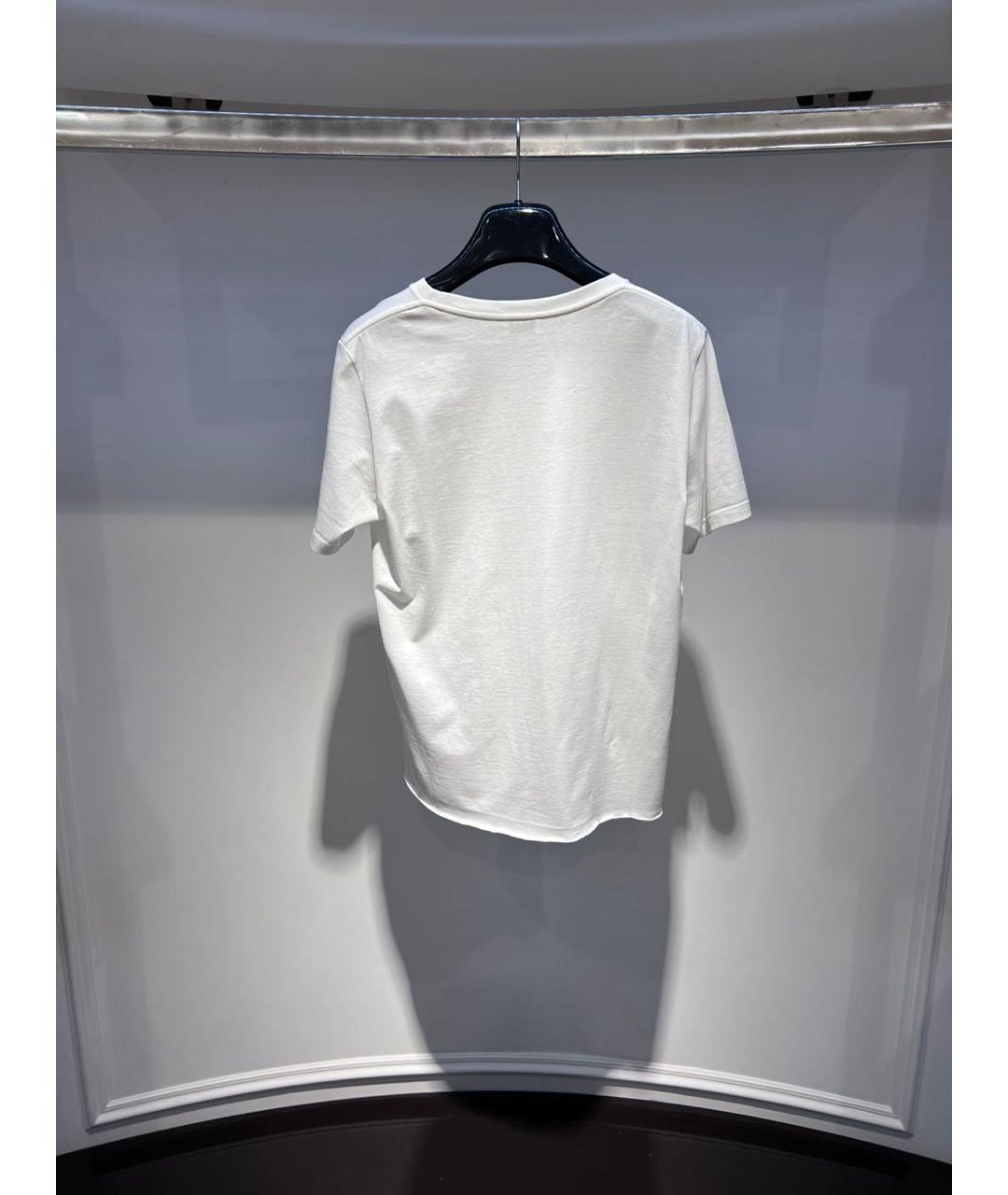 SAINT LAURENT Белая хлопковая футболка, фото 3