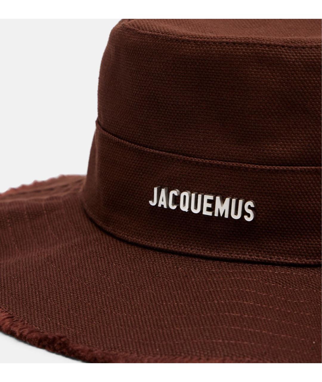 JACQUEMUS Коричневая хлопковая шляпа, фото 3