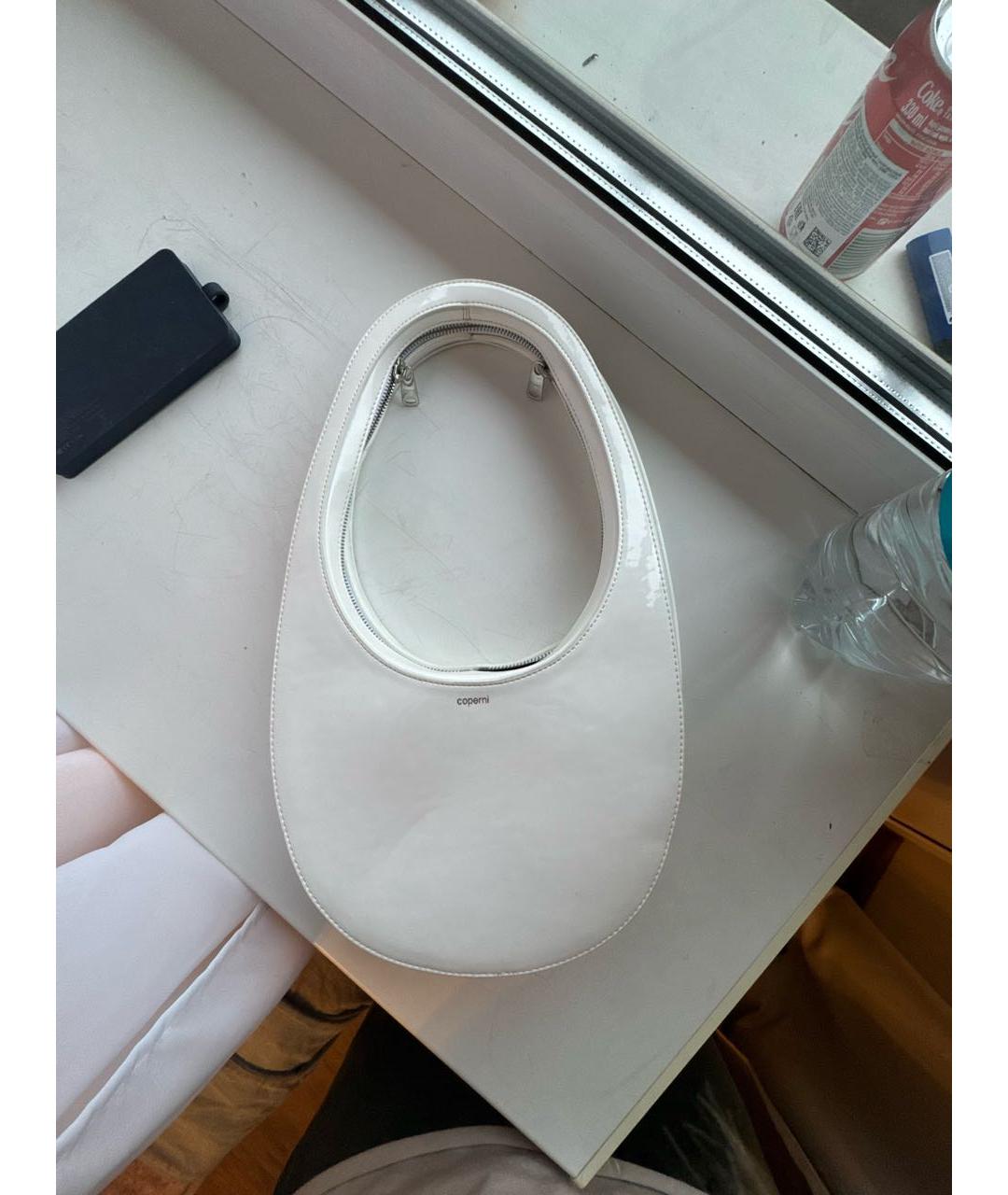 COPERNI Белая кожаная сумка через плечо, фото 3
