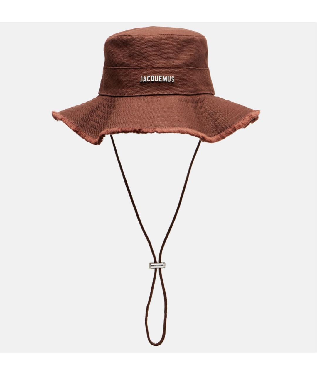 JACQUEMUS Коричневая хлопковая шляпа, фото 4