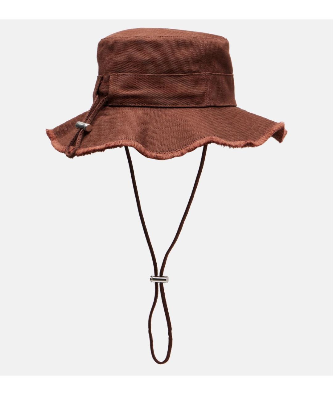 JACQUEMUS Коричневая хлопковая шляпа, фото 2