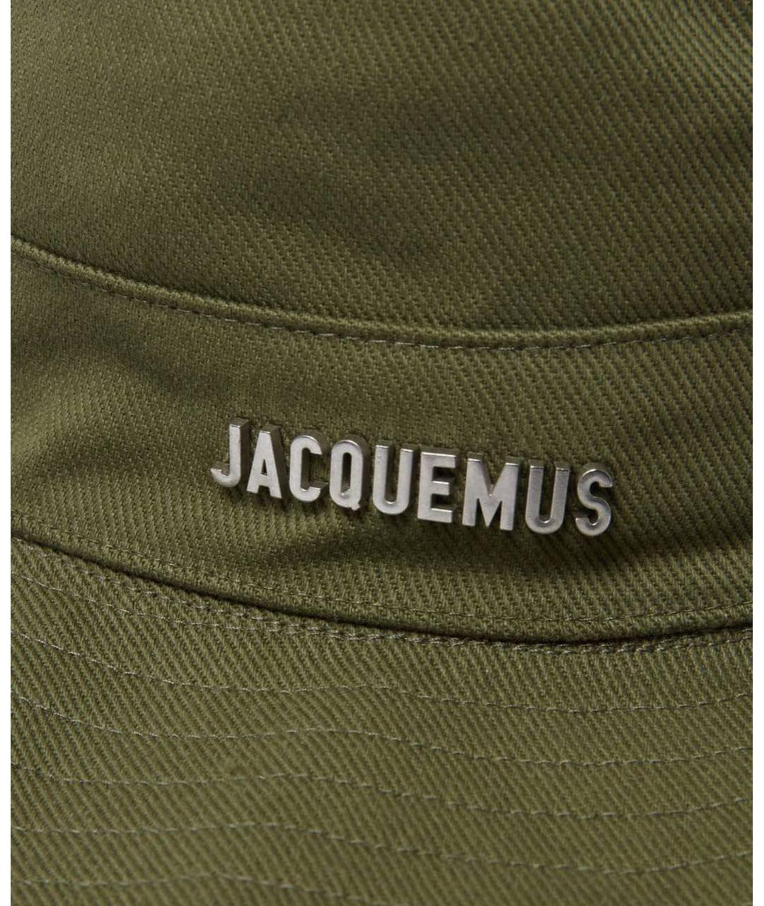 JACQUEMUS Зеленая хлопковая шляпа, фото 3