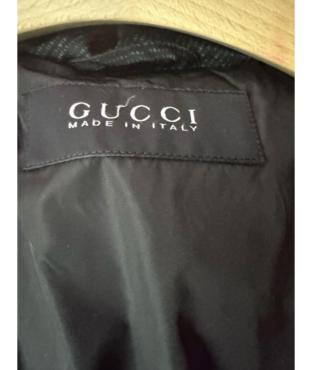 GUCCI Серая полиэстеровая куртка, фото 3