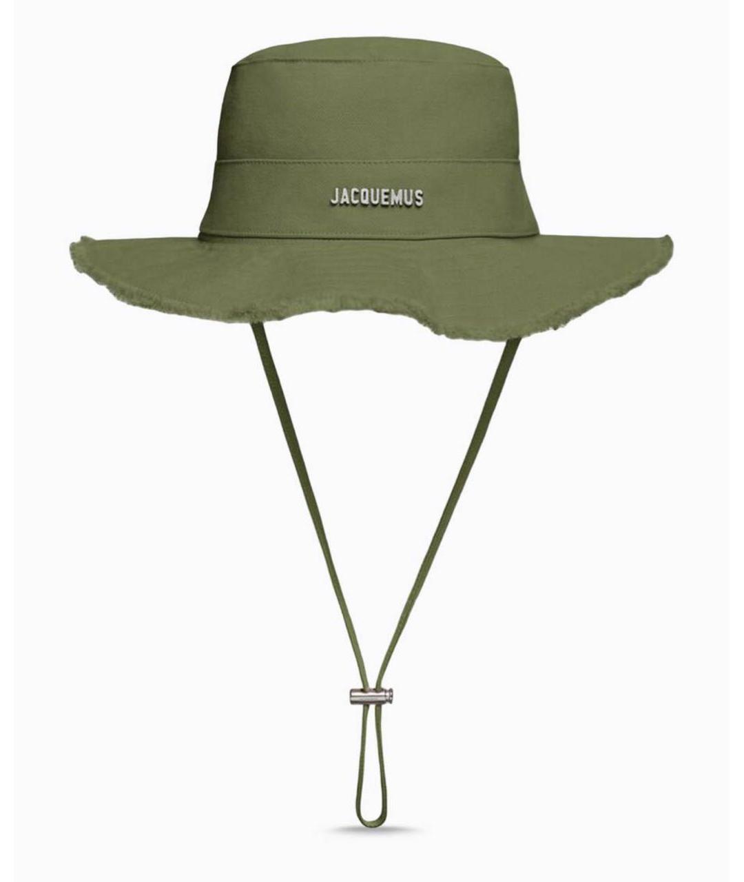 JACQUEMUS Зеленая хлопковая панама, фото 1