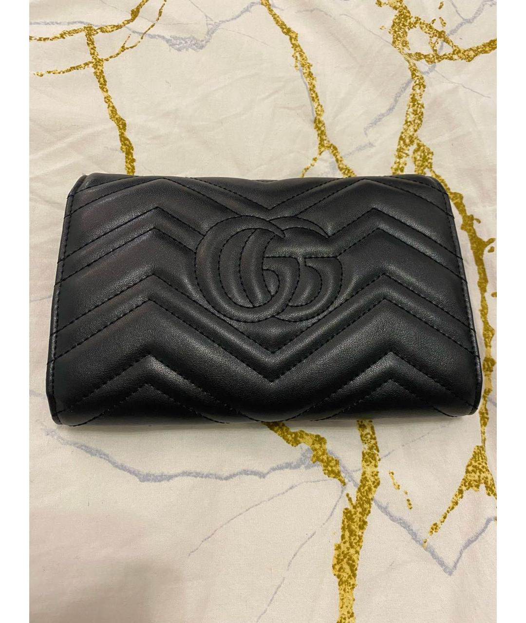 GUCCI Черная кожаная сумка через плечо, фото 3