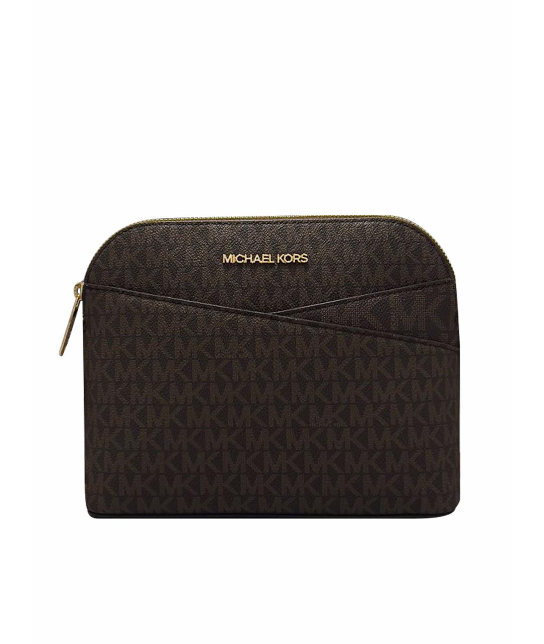 MICHAEL KORS Коричневая кожаная сумка через плечо, фото 1