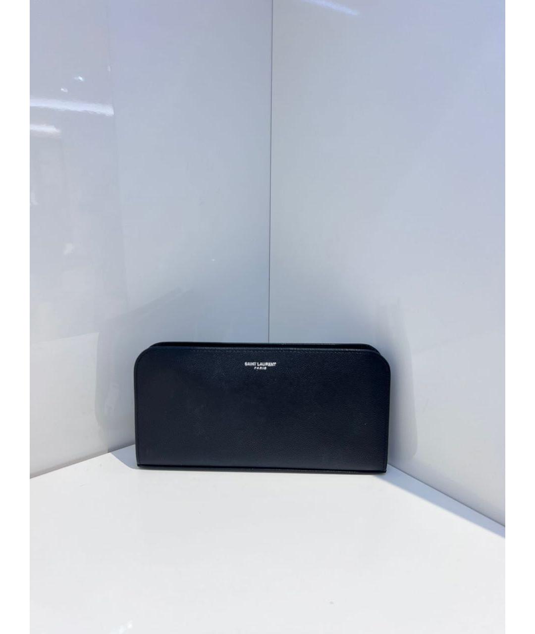 SAINT LAURENT Черный кошелек, фото 2
