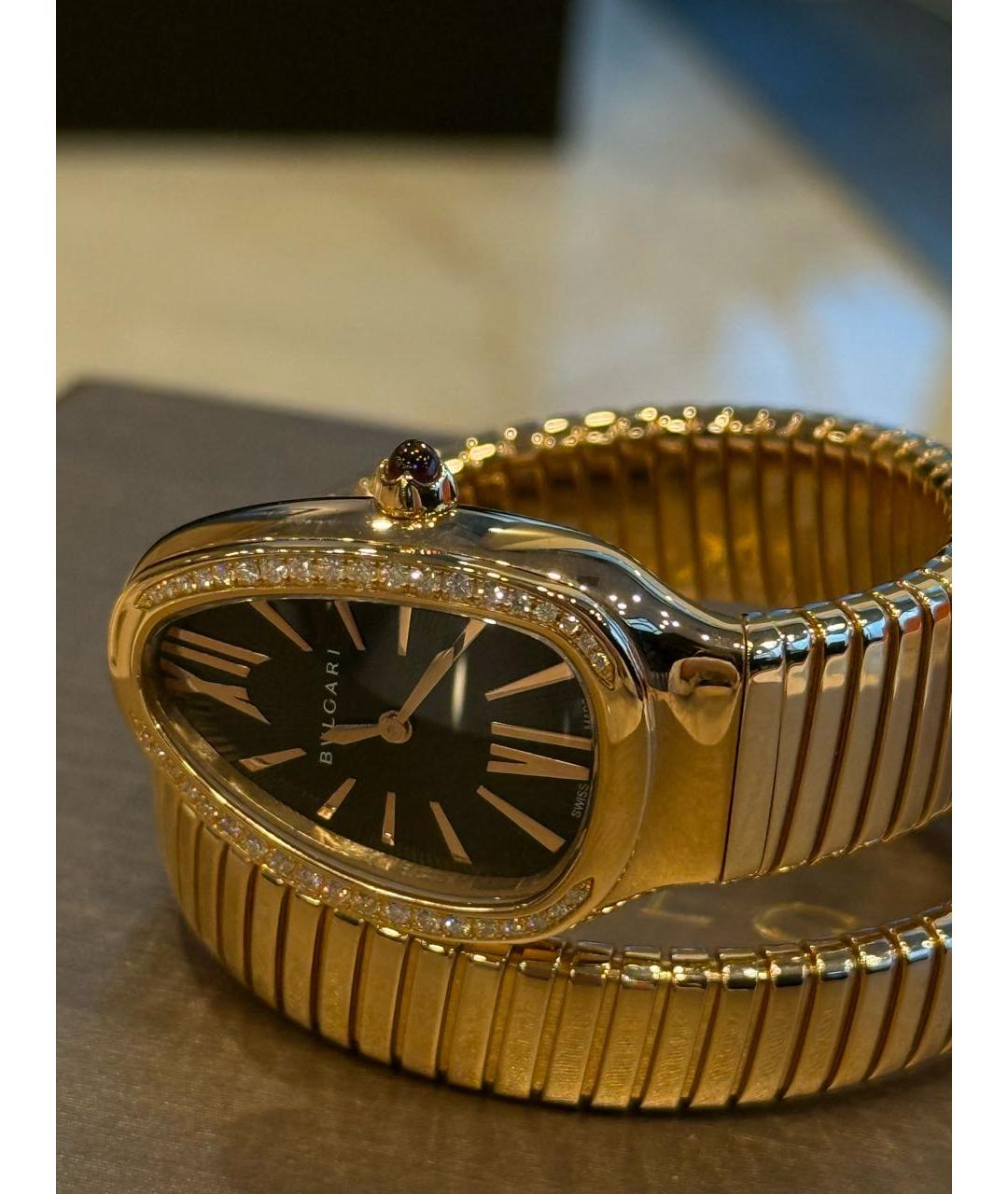 BVLGARI Золотые часы из розового золота, фото 5