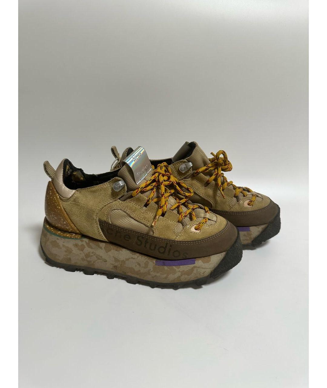 ACNE STUDIOS Бежевые кроссовки, фото 2