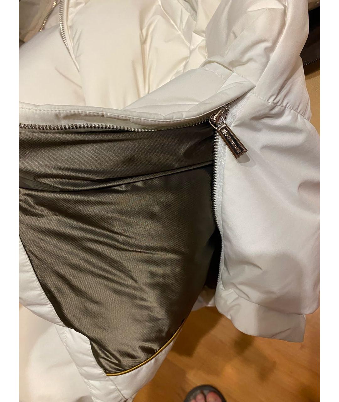 MOORER Белый полиэстеровый пуховик, фото 6