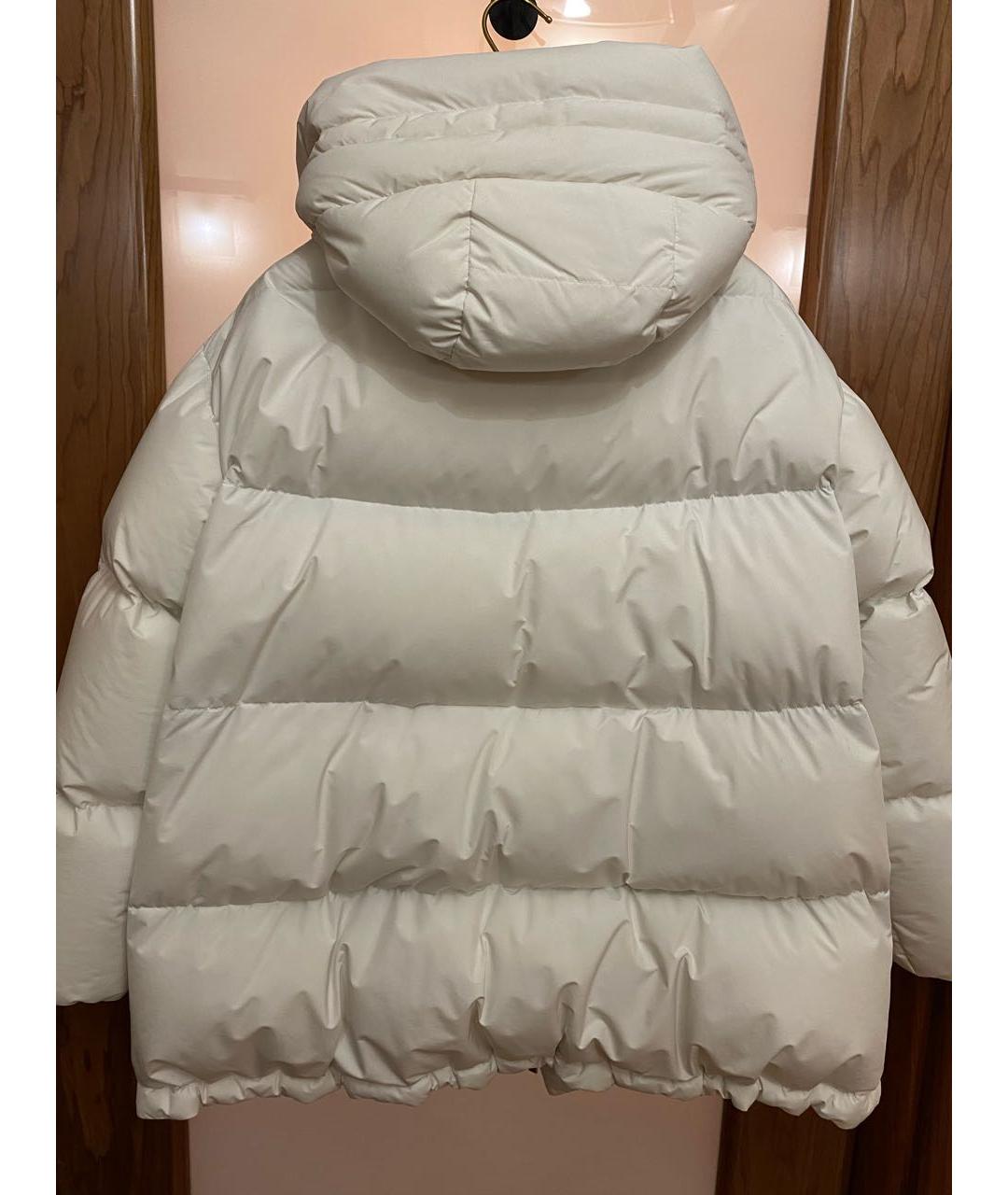MOORER Белый полиэстеровый пуховик, фото 2