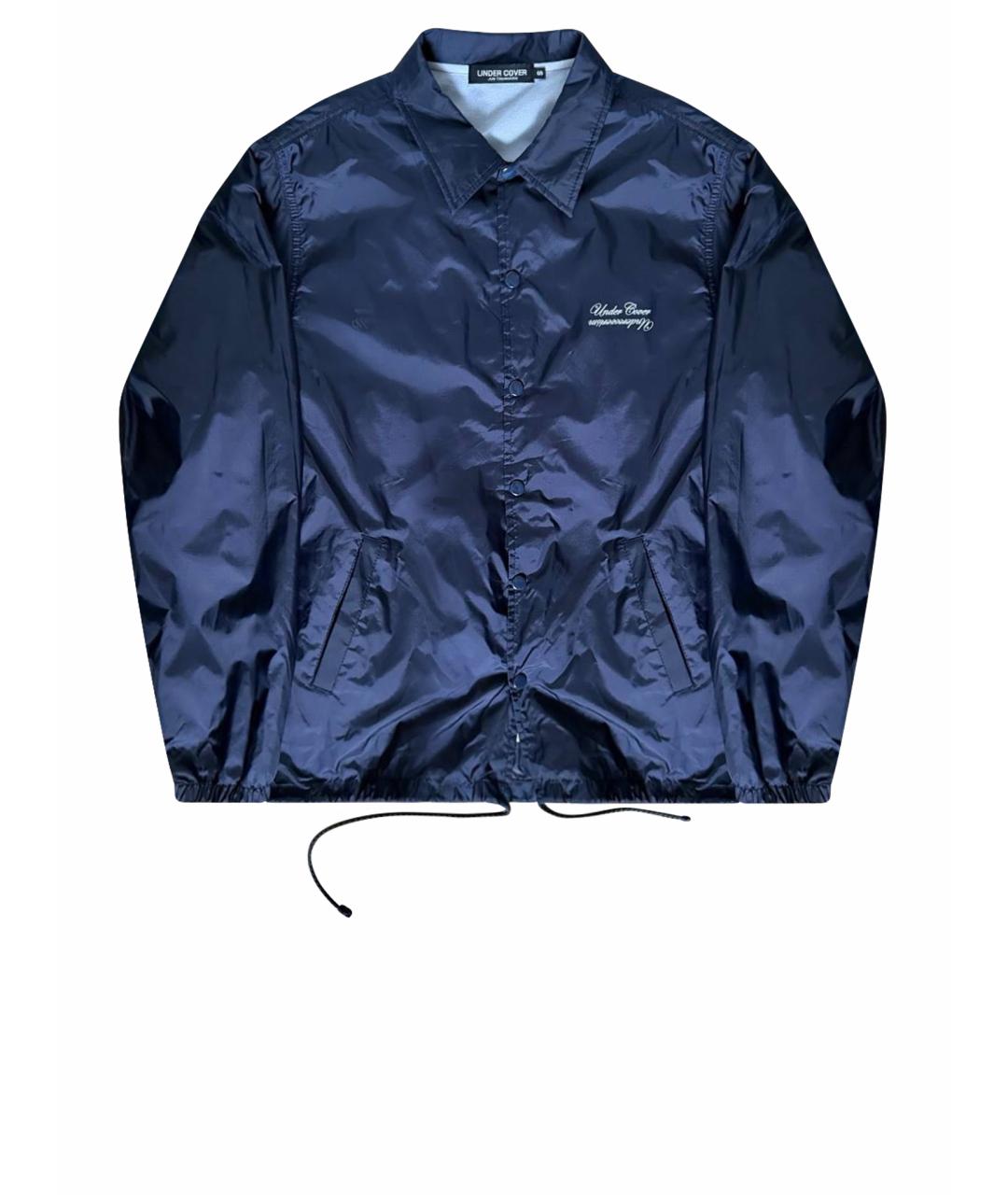 UNDERCOVER Темно-синяя полиэстеровая куртка, фото 1