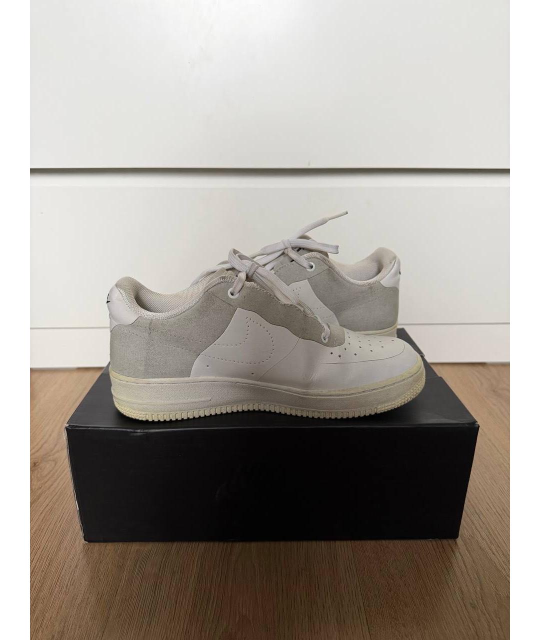 NIKE Белые кожаные низкие кроссовки / кеды, фото 3