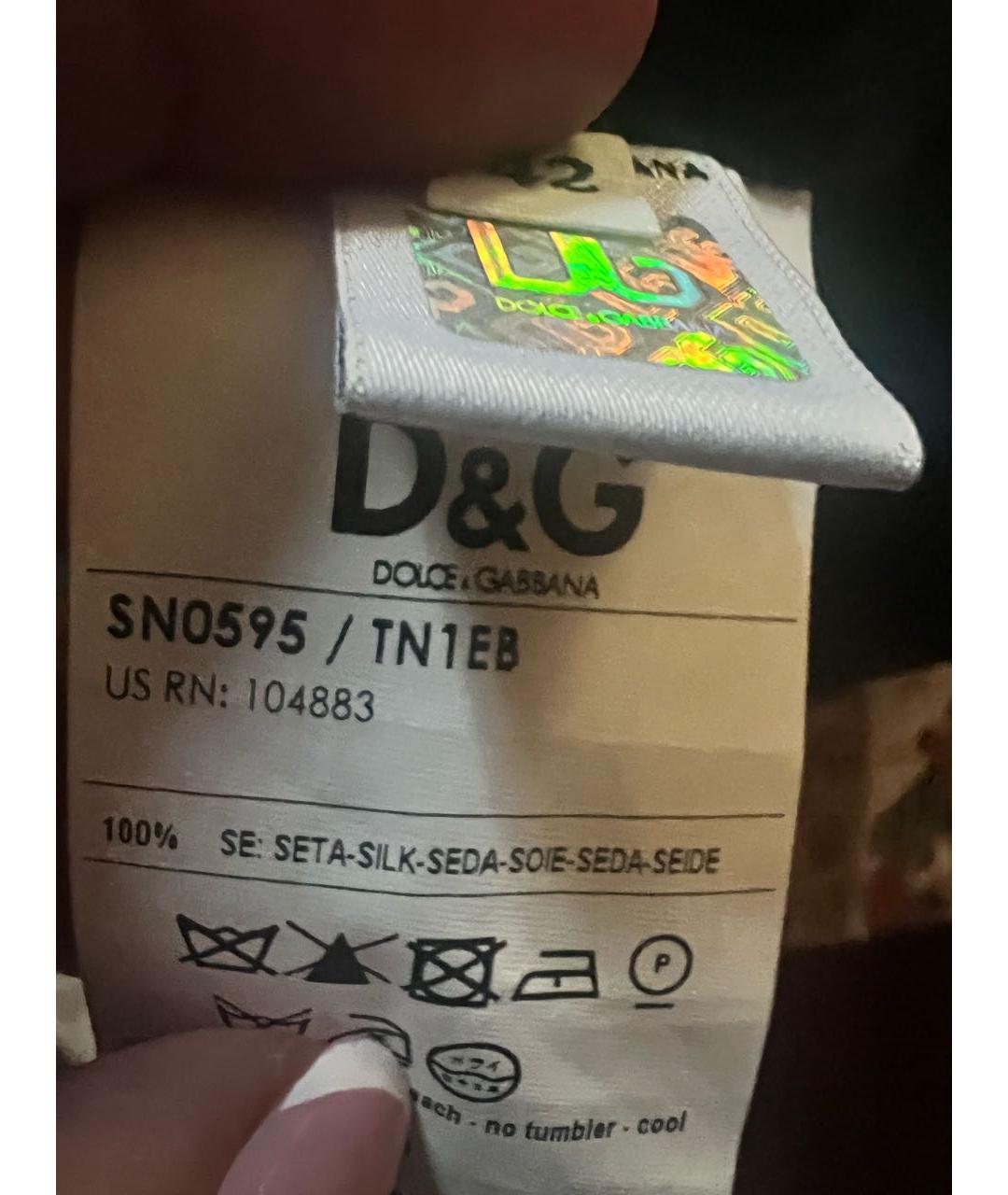 DOLCE&GABBANA Черный шелковый костюм с юбками, фото 7