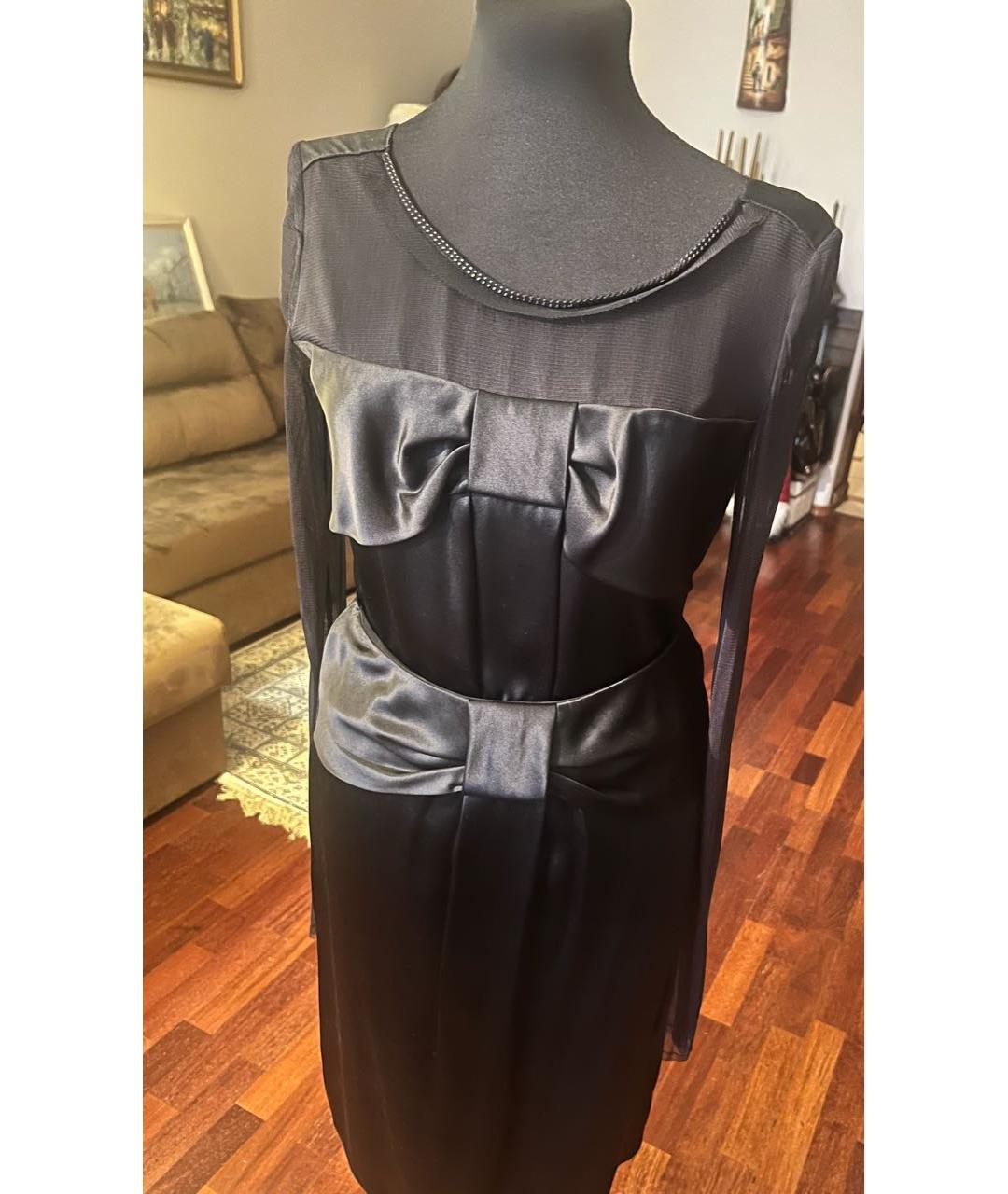 DOLCE&GABBANA Черный шелковый костюм с юбками, фото 2