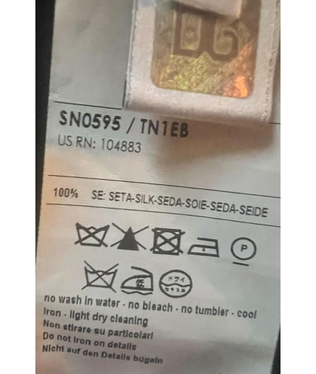 DOLCE&GABBANA Черный шелковый костюм с юбками, фото 8