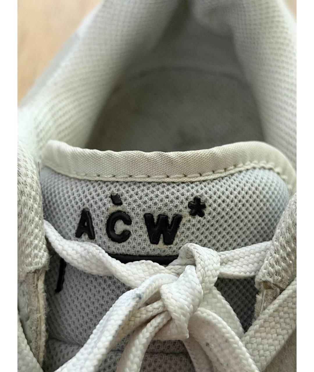 NIKE Белые кожаные низкие кроссовки / кеды, фото 7