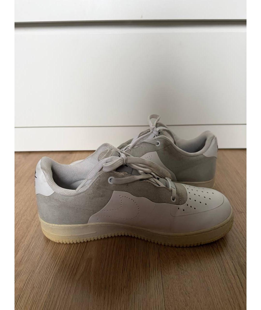 NIKE Белые кожаные низкие кроссовки / кеды, фото 3