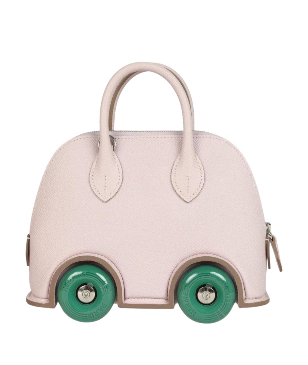 HERMES Белая кожаная сумка тоут, фото 1