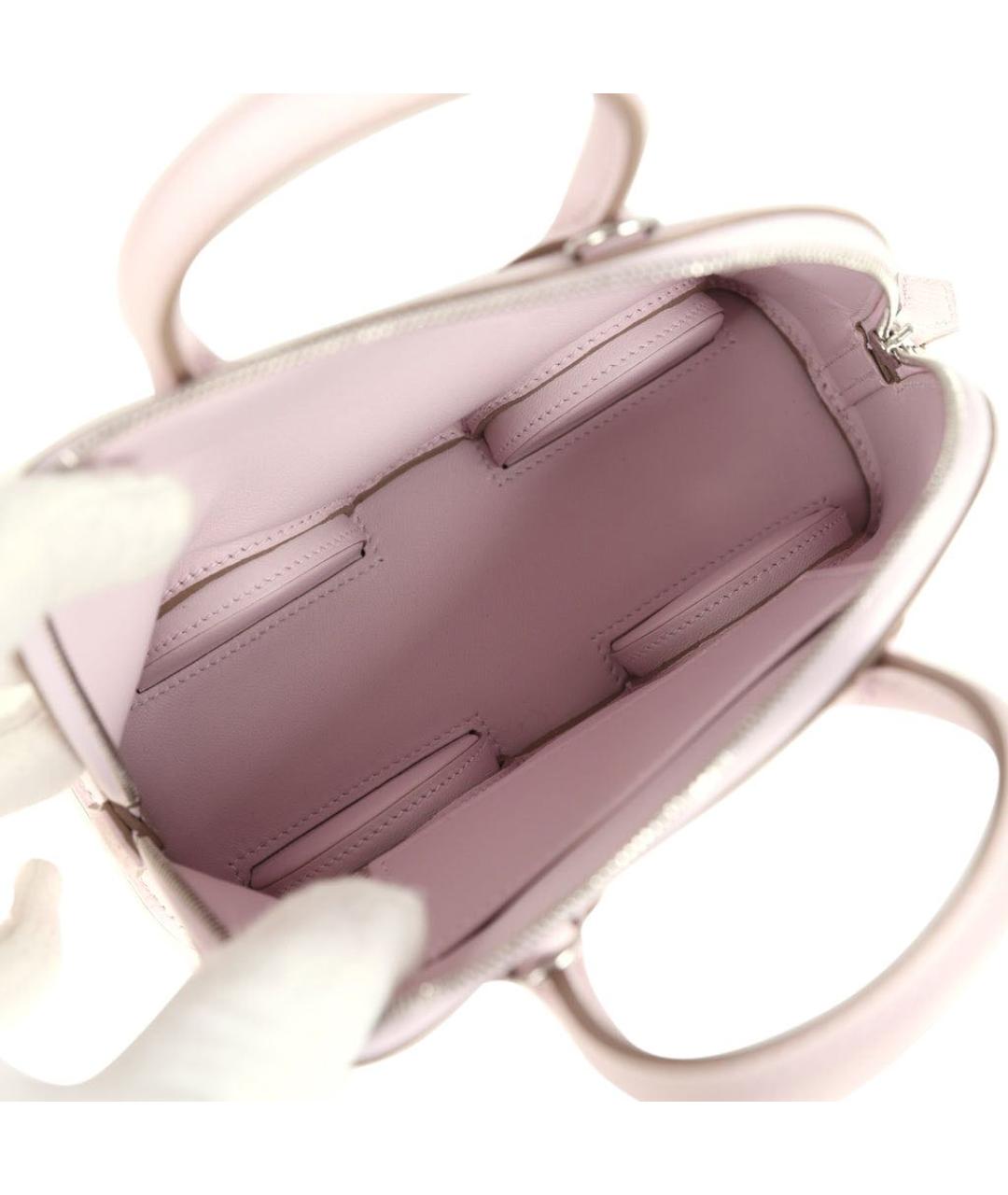 HERMES Белая кожаная сумка тоут, фото 4