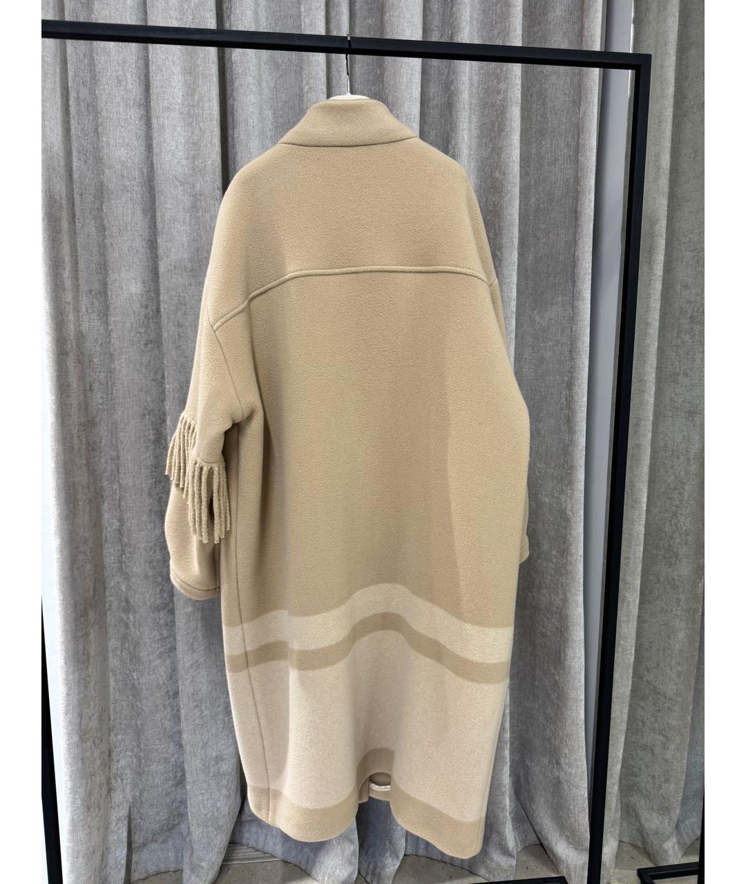 BOGNER Бежевое шерстяное пальто, фото 2