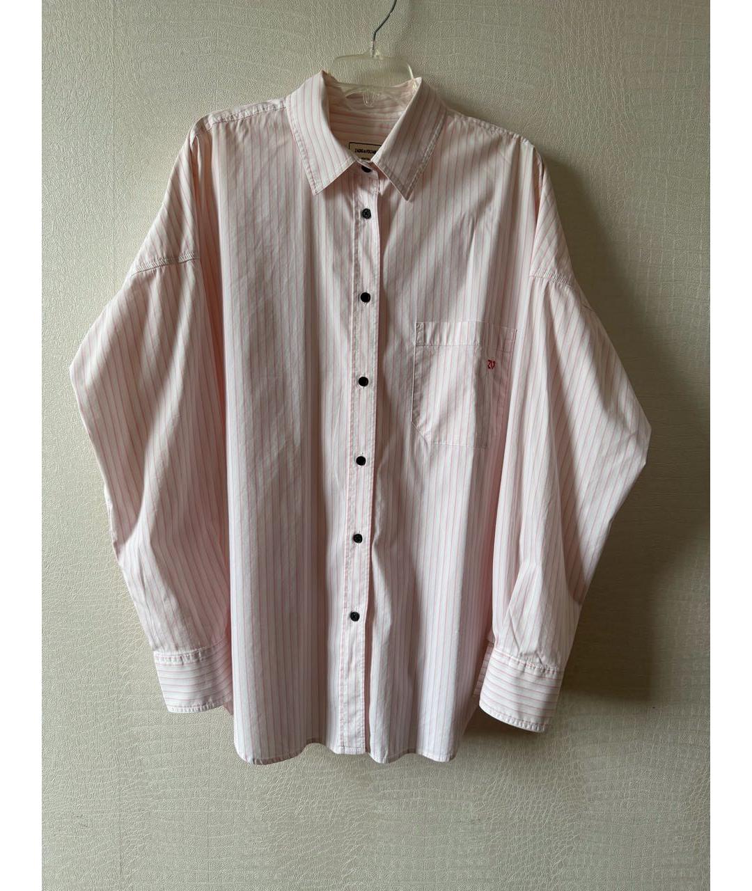 ZADIG & VOLTAIRE Розовая хлопковая рубашка, фото 6
