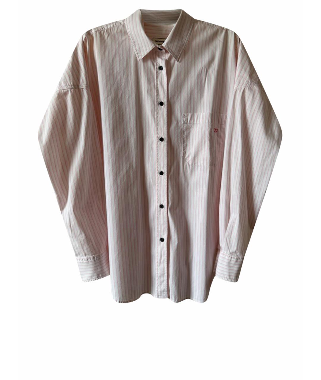 ZADIG & VOLTAIRE Розовая хлопковая рубашка, фото 1