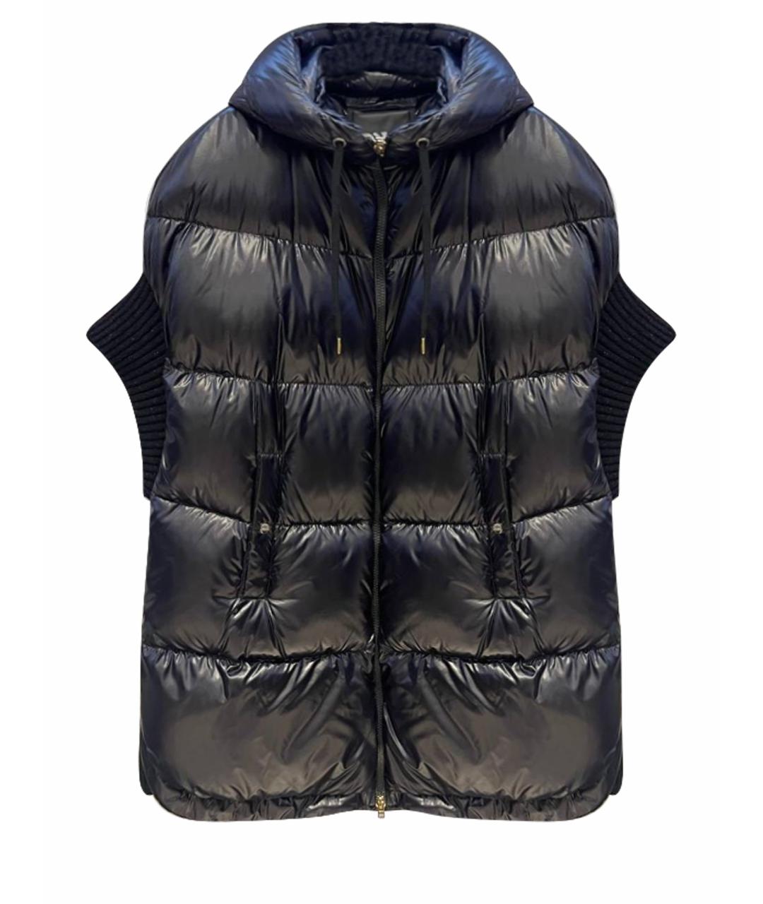 HERNO Черный полиамидовый жилет, фото 1