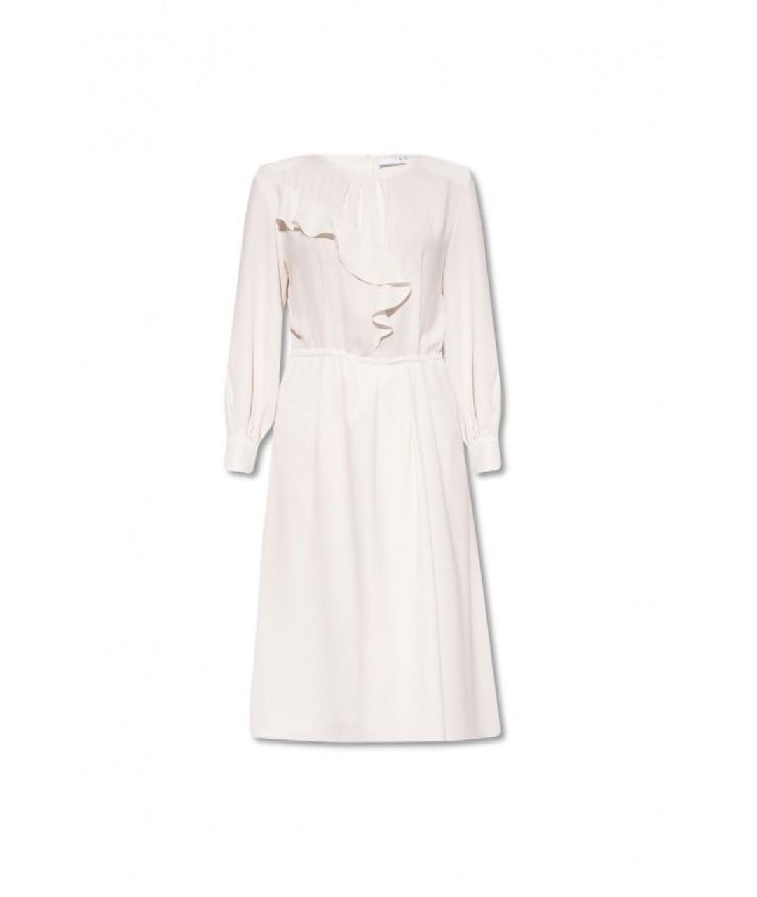 IRO Белое полиэстеровое повседневное платье, фото 8