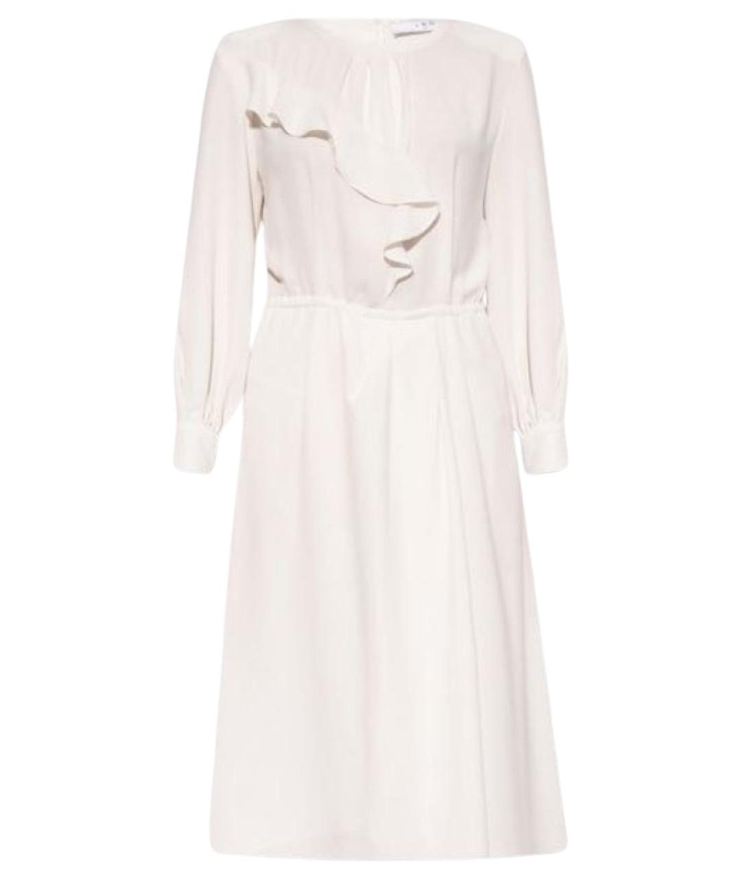 IRO Белое полиэстеровое повседневное платье, фото 1